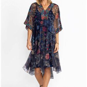 NWT Johnny Was Elrey Kaftan Mesh Dress, Size SM ($99 orig $328)